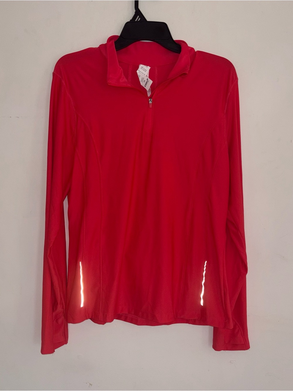 ASICS Pink Quarter Zip Athletic Top XL